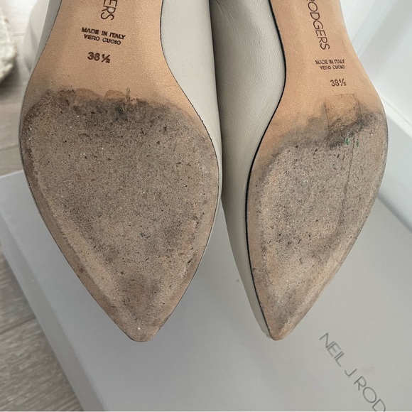 Neil J Rodgers Eva Slouch Boots Bone Color size 8 - Picture 7 of 12